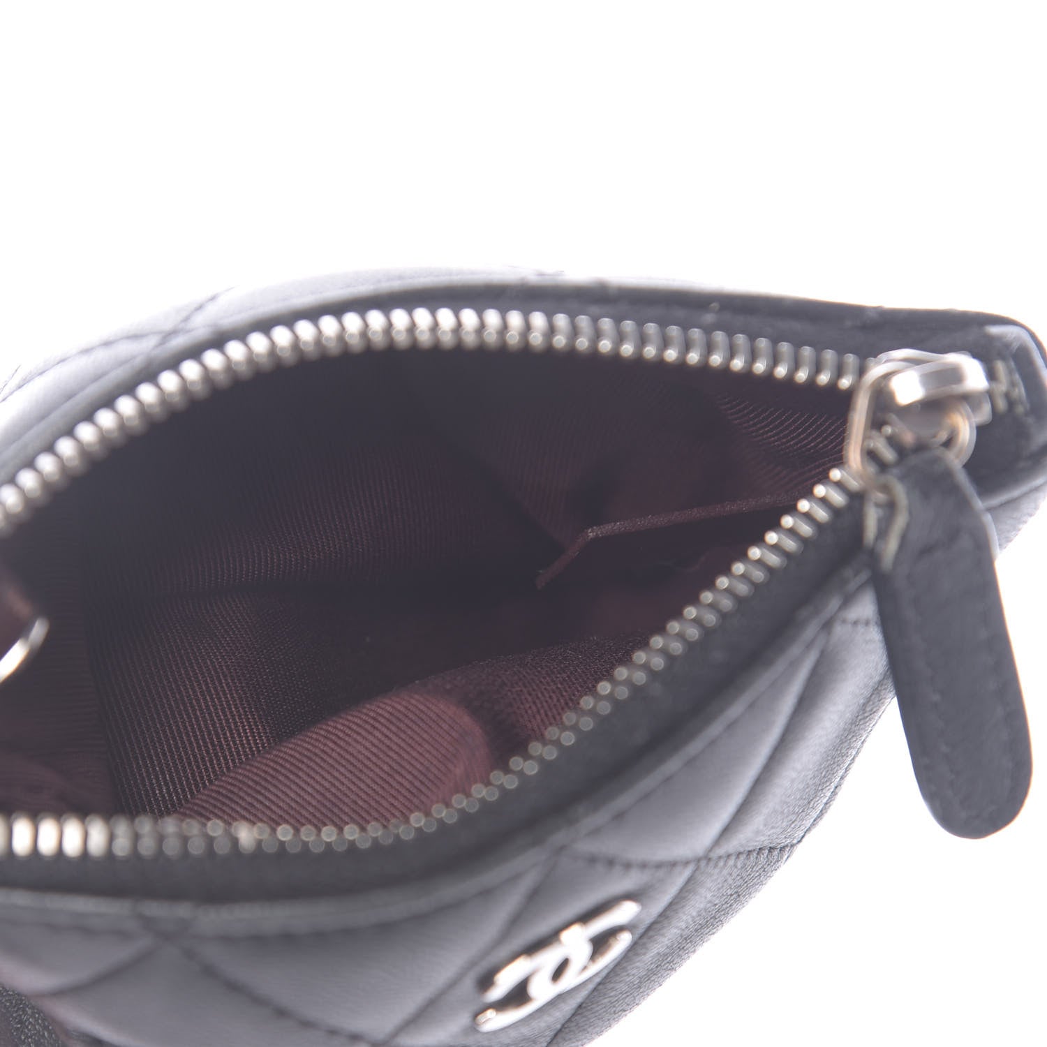 Chanel Lambskin Quilted Key Holder Case Black 5 of 8