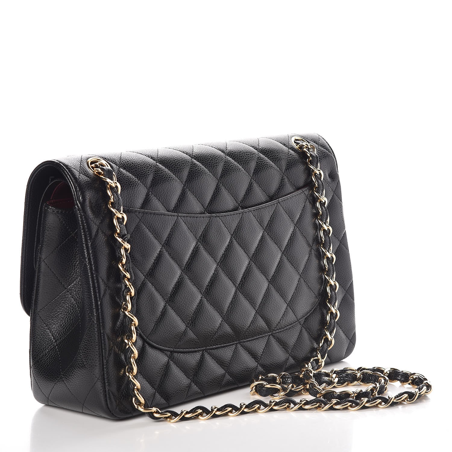 Chanel Caviar Quilted Jumbo Double Flap Black 3 of 10