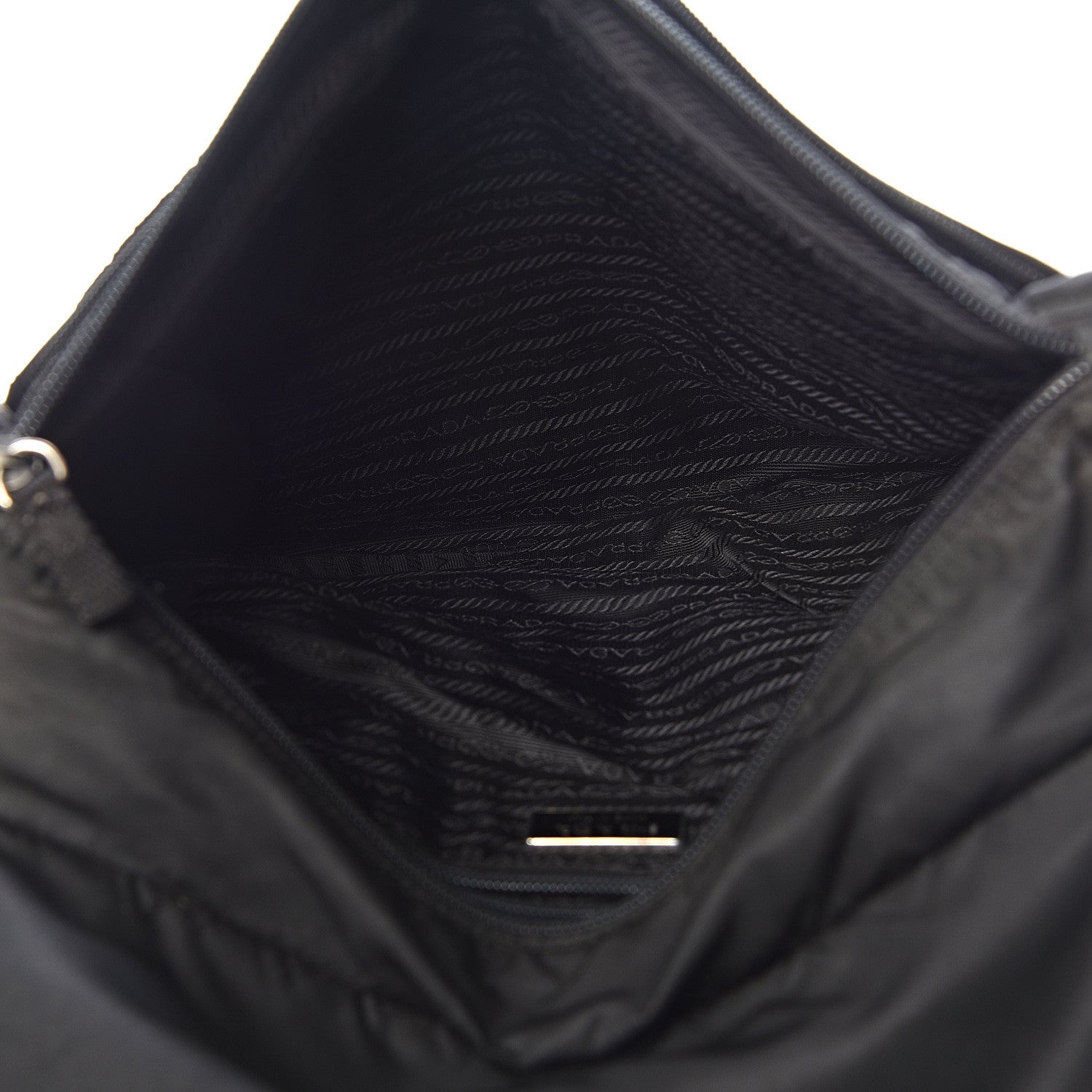 Prada Tessuto Nylon Messenger Bag Black 5 of 22