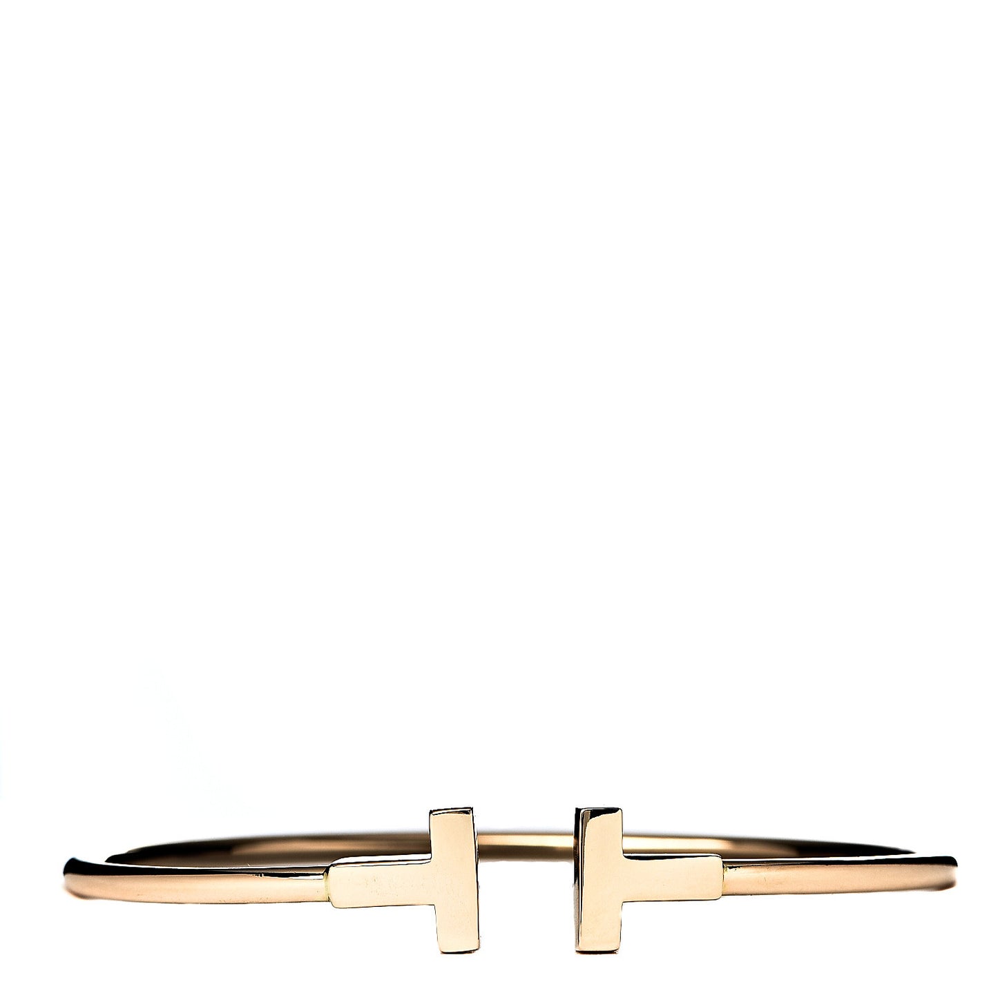 18K Rose Gold T Wire Bracelet