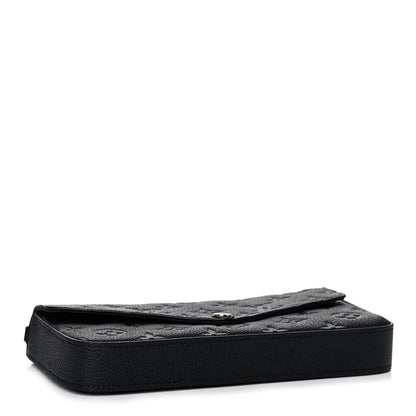 Louis Vuitton Empreinte Pochette Felicie Chain Wallet Black 5 of 12