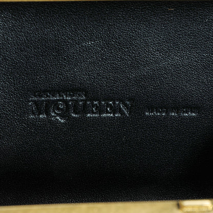 Alexander McQueen Leopard Print Calf Hair Skull Box Clutch 7 of 8