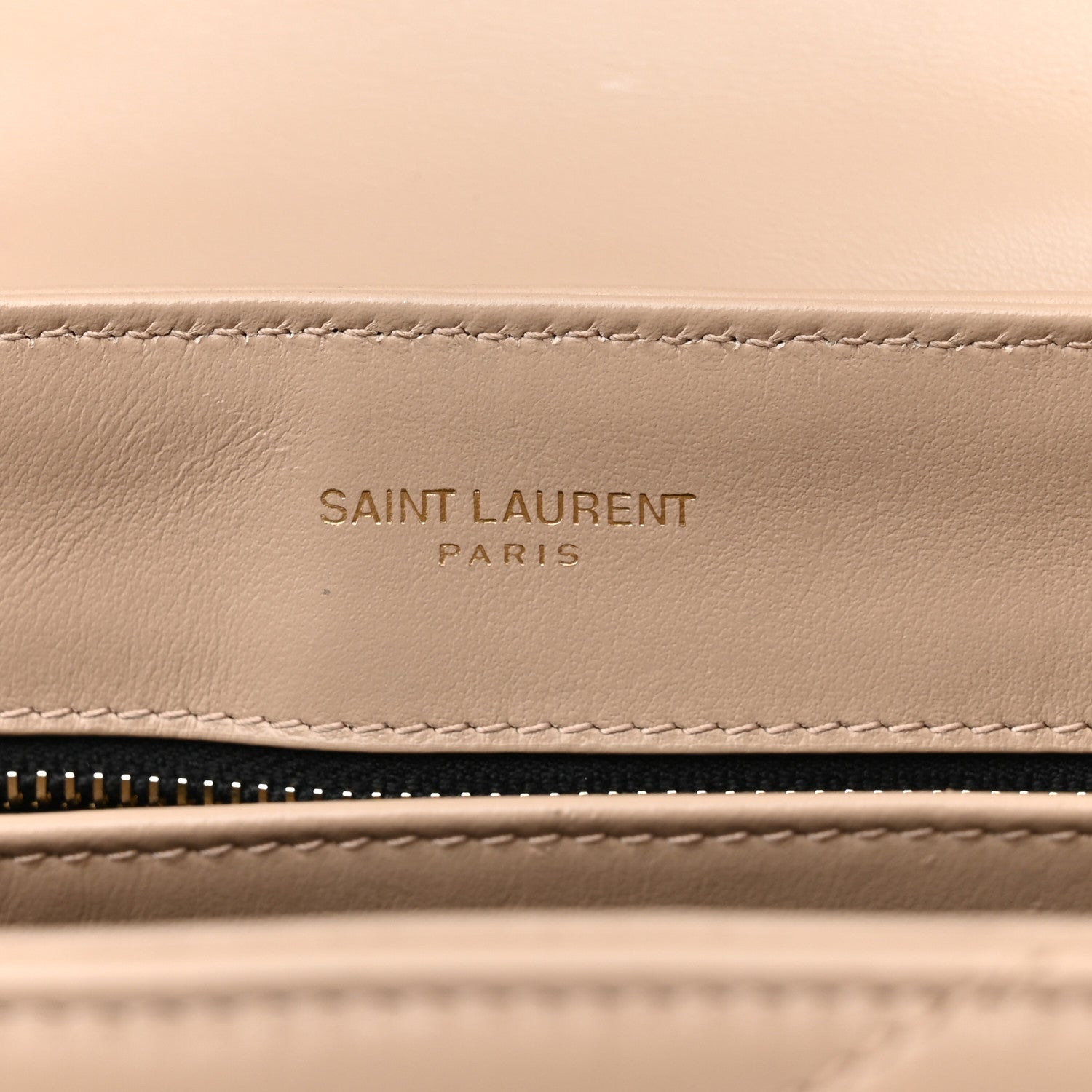 Saint Laurent Calfskin Y Quilted Monogram Toy Loulou Crossbody Bag Latte 6 of 9