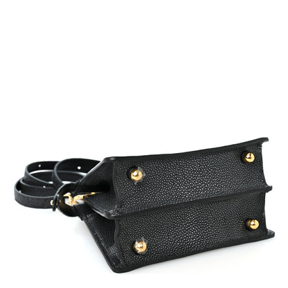 Fendi Stingray Shiny Nappa Petite Peekaboo I SEE U Satchel Black 3 of 9