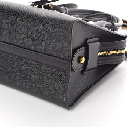 Prada Saffiano City Calfskin Small Esplanade Tote Black 9 of 9