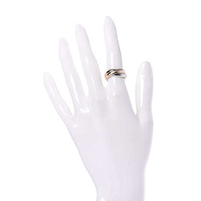 Cartier 18K Pink Yellow White Gold Classic Les Must De Trinity Ring 49 4.75 2 of 5