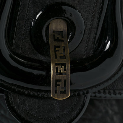 Fendi Nappa Patent Large B Bag Black 28 of 28