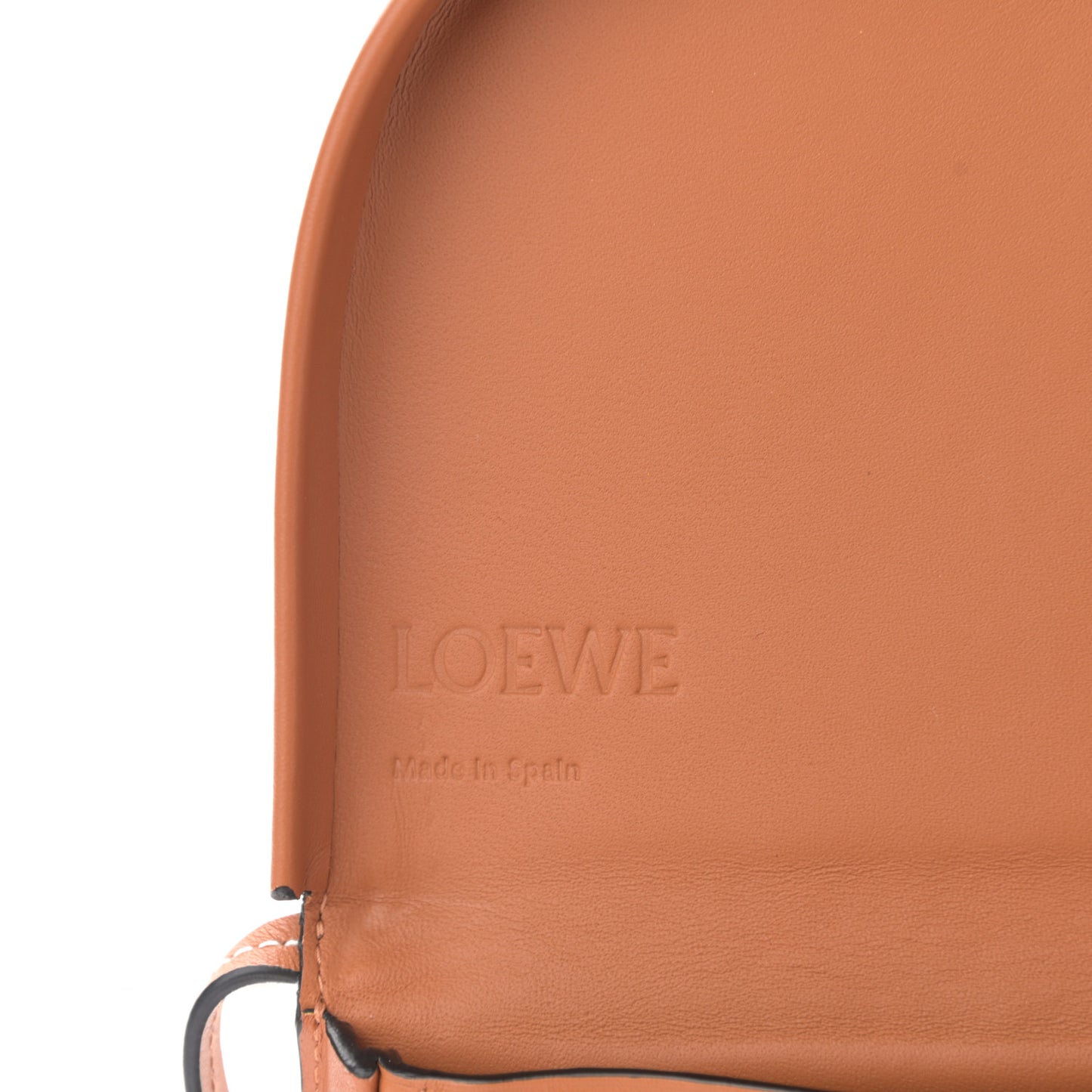Soft Calfskin Small Heel Bag Tan