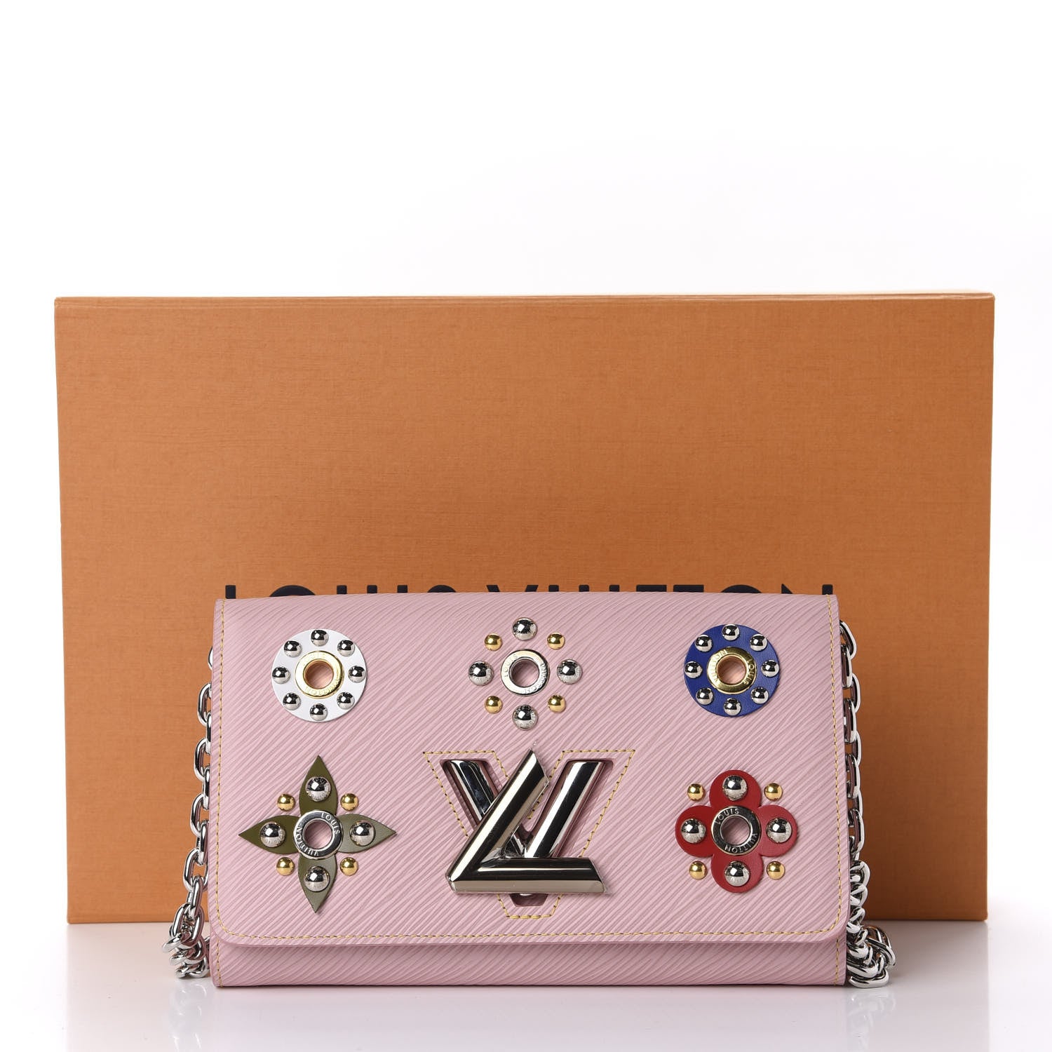 Louis Vuitton Epi Mechanical Flowers Twist Chain Wallet Rose Ballerine 11 of 11