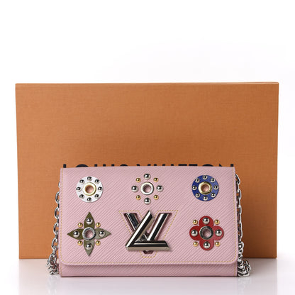 Louis Vuitton Epi Mechanical Flowers Twist Chain Wallet Rose Ballerine 11 of 11