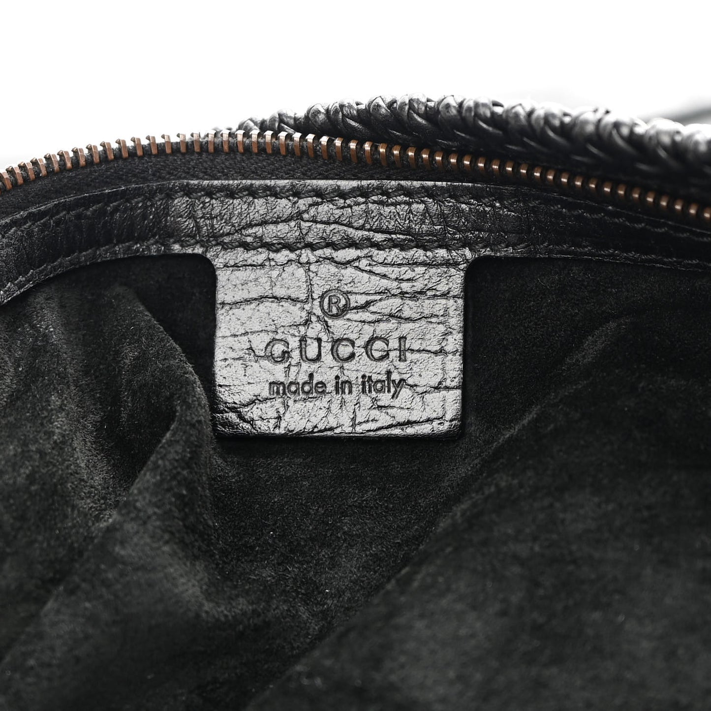 Calfskin Large Horsebit Chain Hobo Black