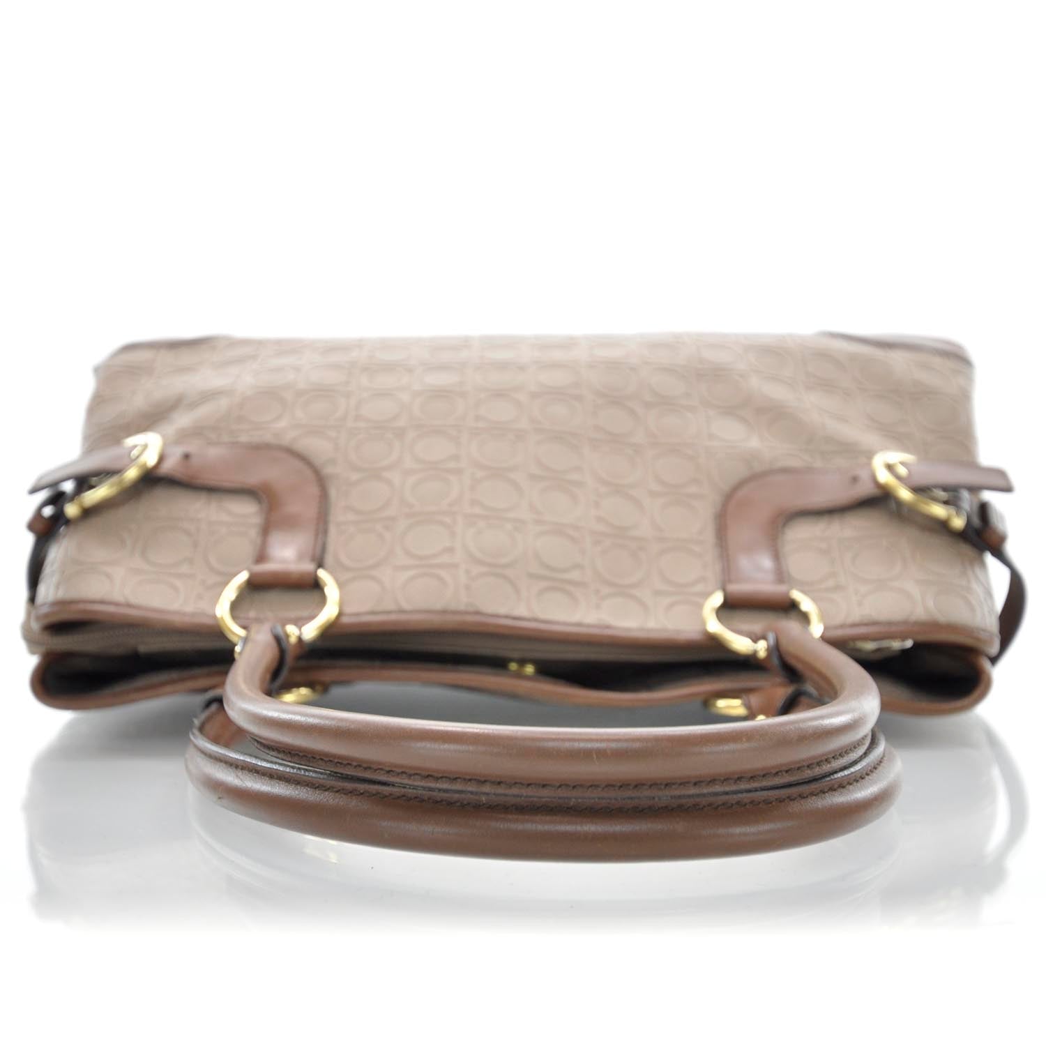 FASHIONPHILE SALVATOREFERRAGAMOGanciniEmbossedSatchel 5 of 8