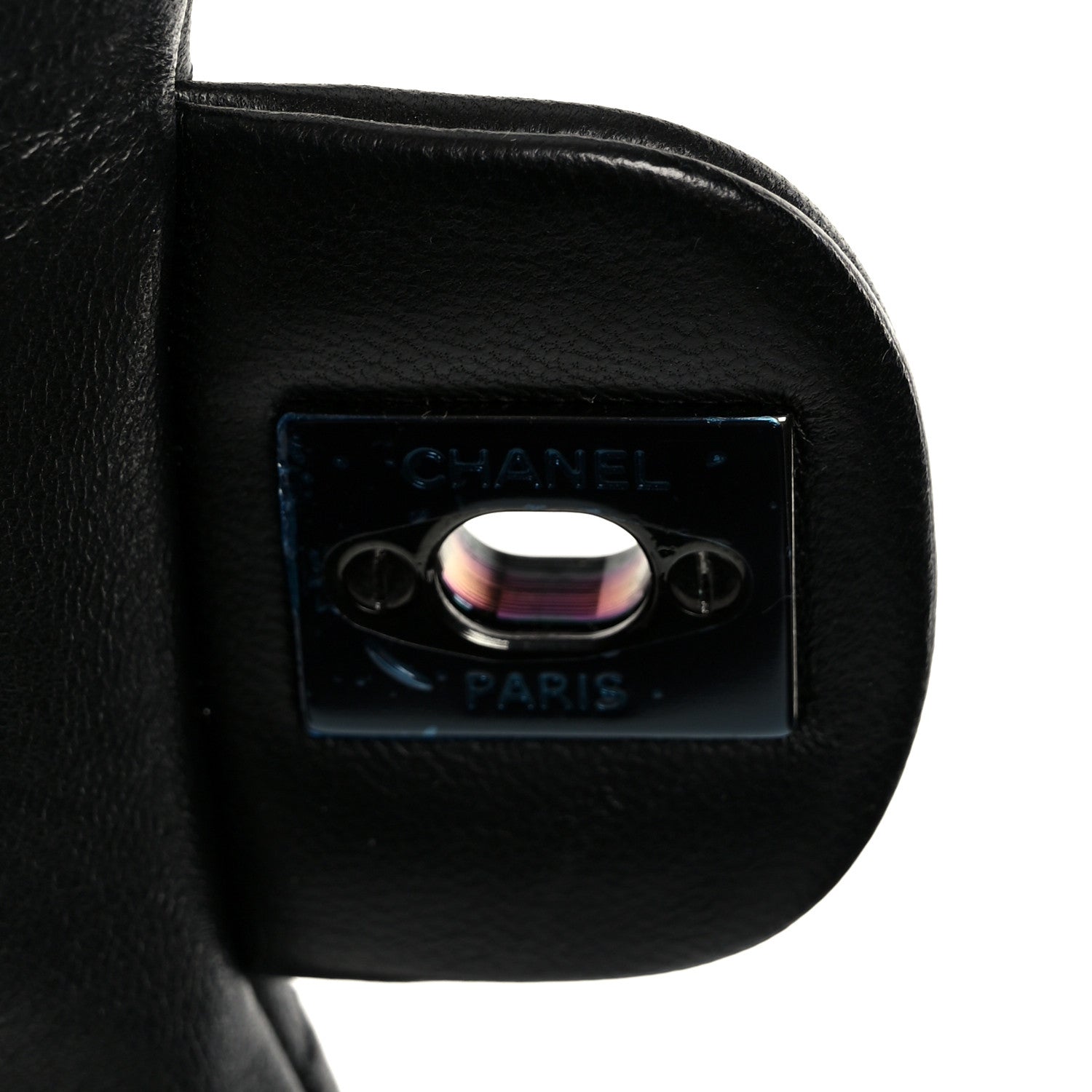 Chanel Lambskin Quilted Cockpit Flap Bag Black 6 of 12