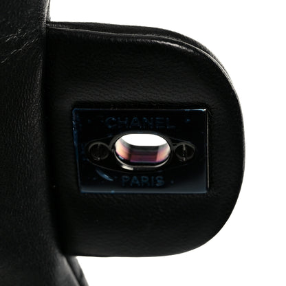 Chanel Lambskin Quilted Cockpit Flap Bag Black 6 of 12