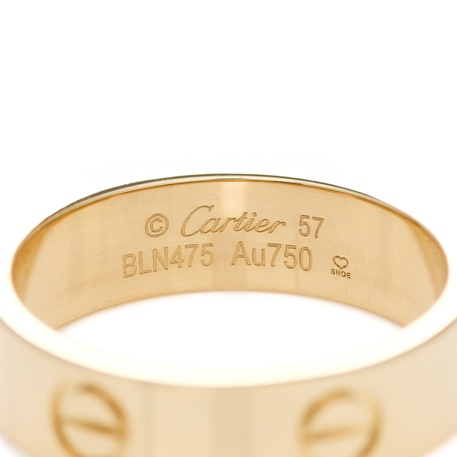 Cartier 18K Yellow Gold 5.5mm LOVE Ring 57 8 4 of 4