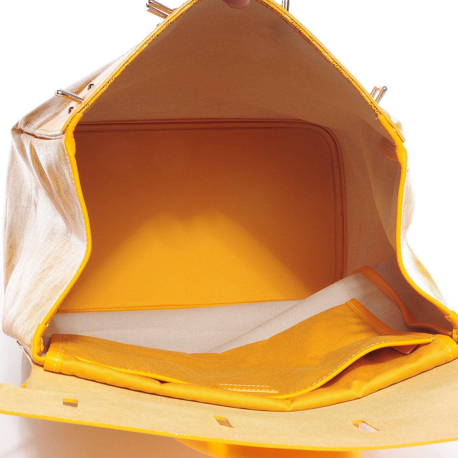 Goyard Goyardine Steamer Bag Yellow 5 of 9