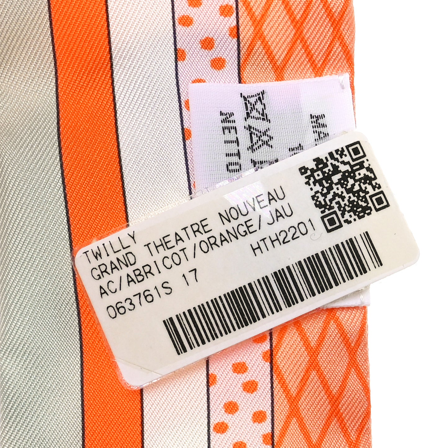 Silk Twilly Grand Theatre Nouveau Abricot Orange Jaune