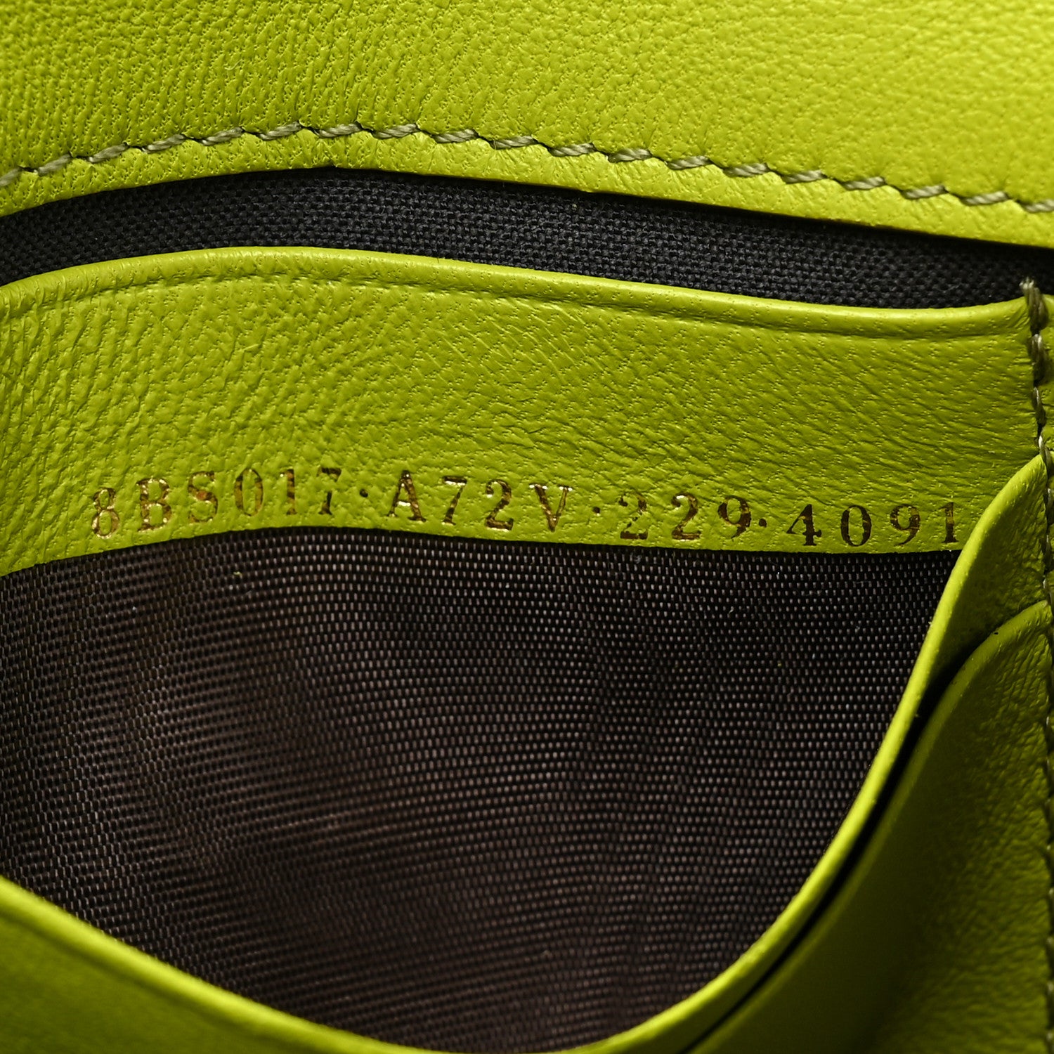Fendi Nappa FF 1974 Embossed Mini Baguette Wasabi 7 of 12
