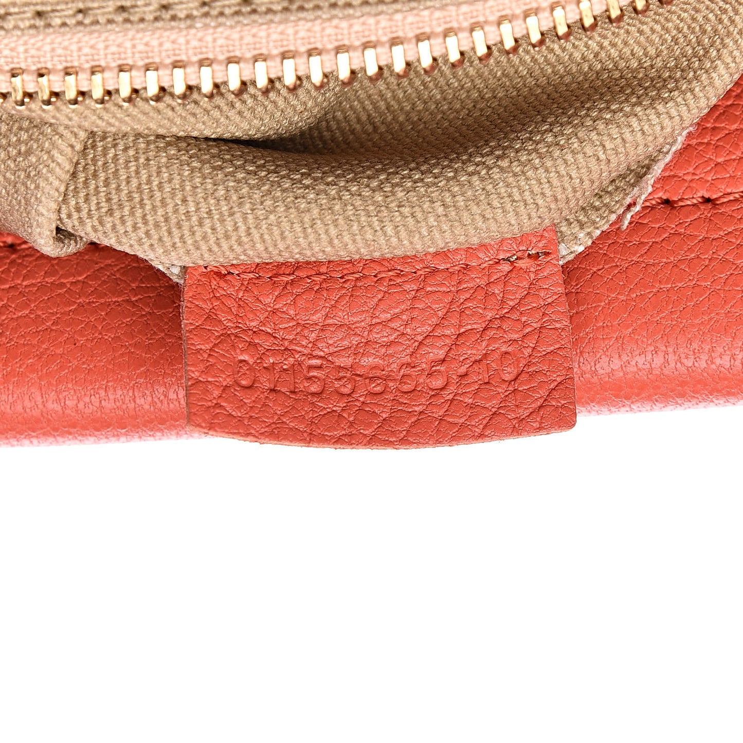Lambskin Medium Everston Satchel Coral