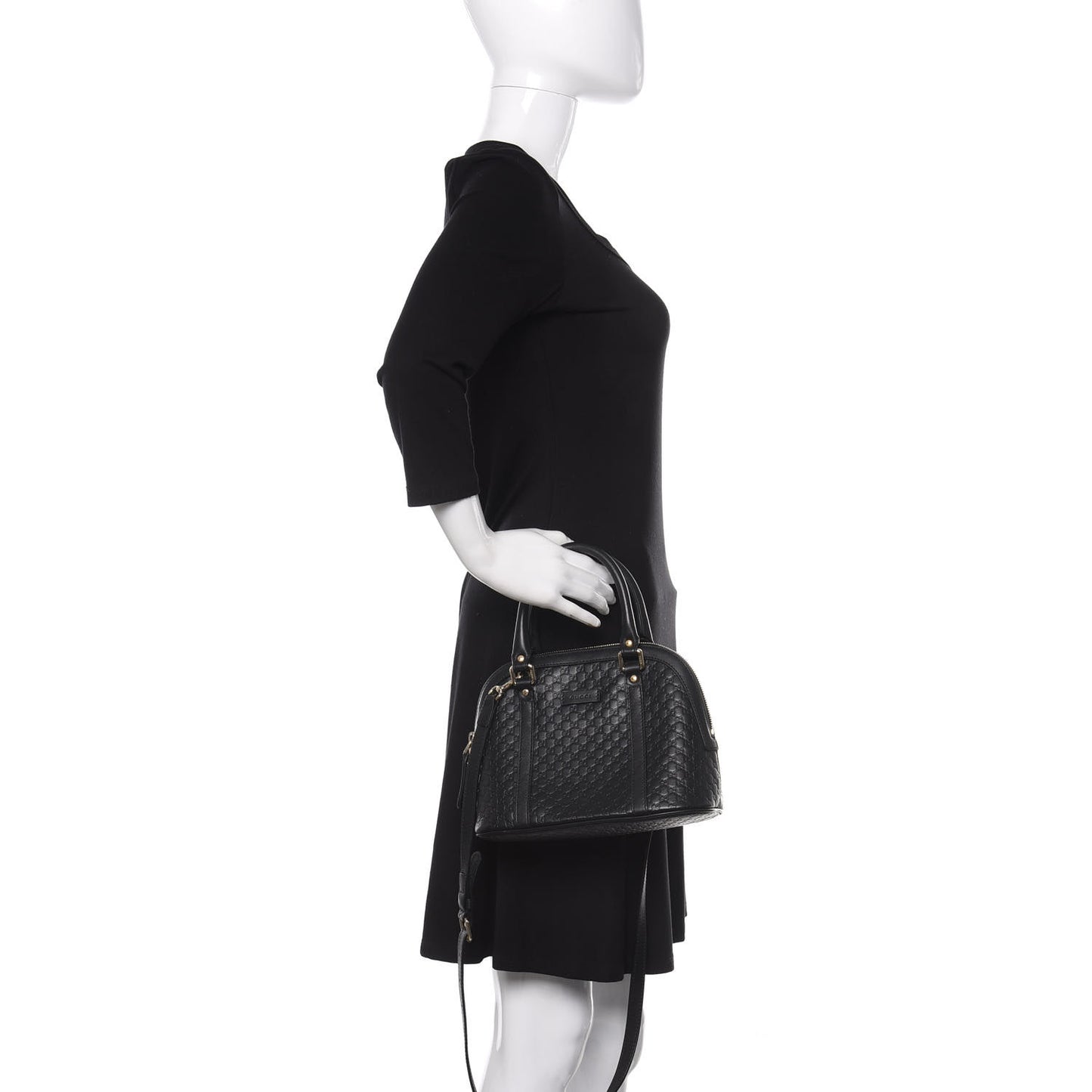 Microguccissima Mini Dome Bag Black
