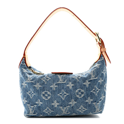 Louis Vuitton Monogram Denim Hills Pochette Blue 1 of 12