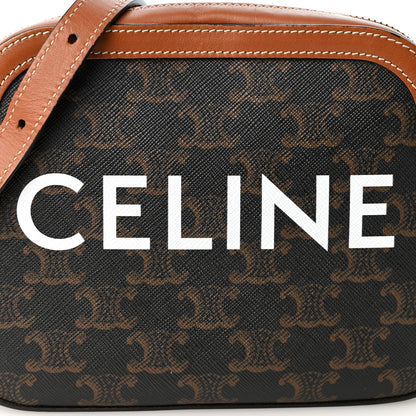 Celine Triomphe Canvas Small Camera Bag Tan 8 of 11