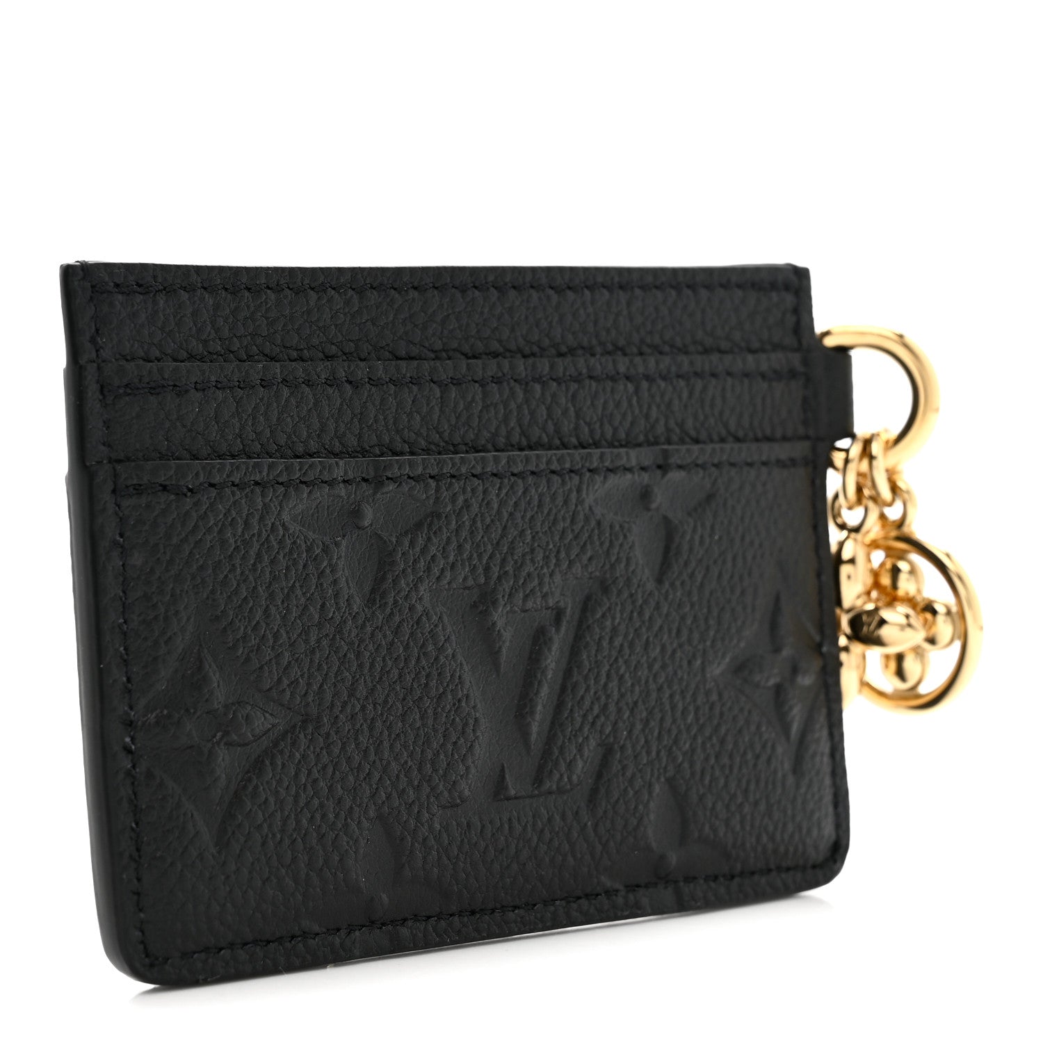 Louis Vuitton Empreinte Monogram LV Charms Card Holder Black 3 of 6