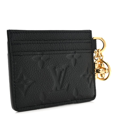 Louis Vuitton Empreinte Monogram LV Charms Card Holder Black 3 of 6