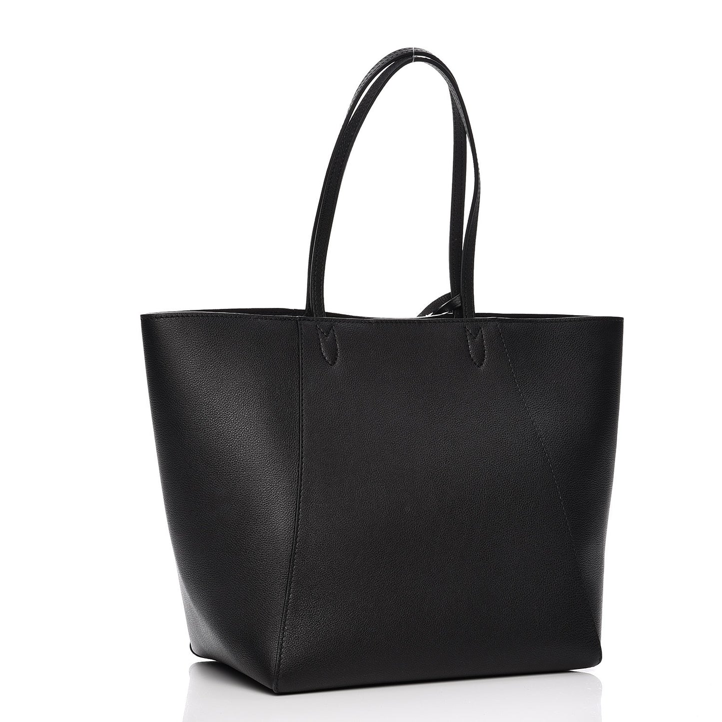 Calfskin Lockme Cabas Black