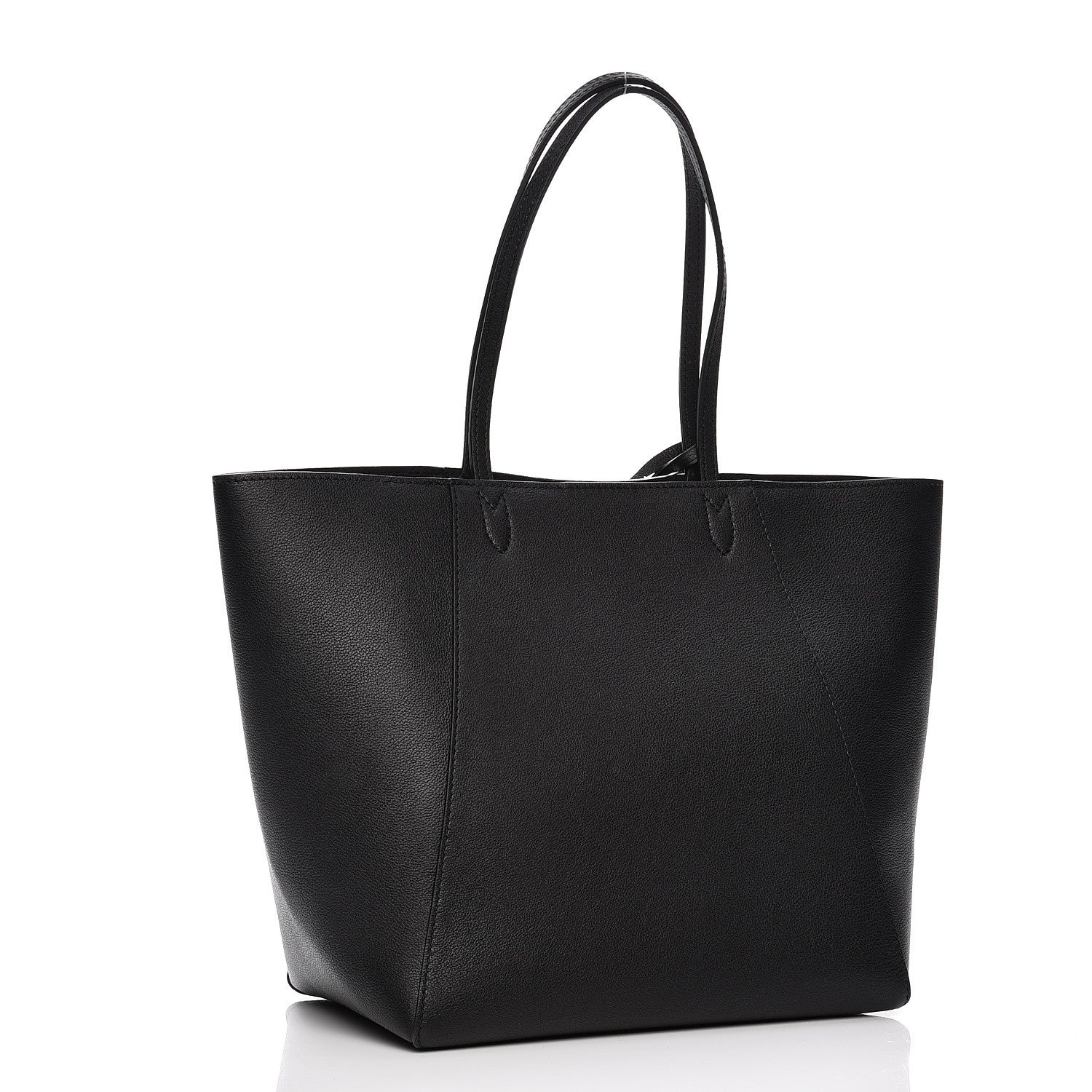 Louis Vuitton Calfskin Lockme Cabas Black 3 of 7