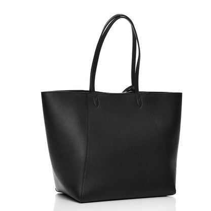 Louis Vuitton Calfskin Lockme Cabas Black 3 of 7