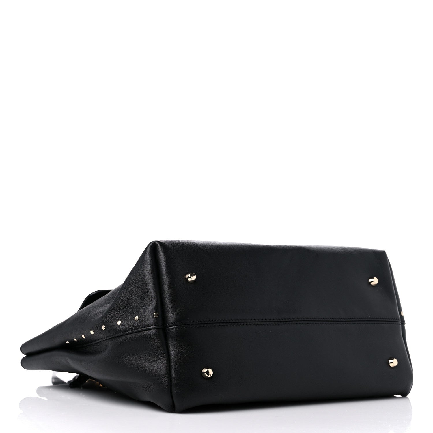 Lanvin Goatskin Medium Trilogy Cabas Black 4 of 14