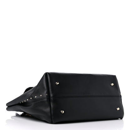 Lanvin Goatskin Medium Trilogy Cabas Black 4 of 14