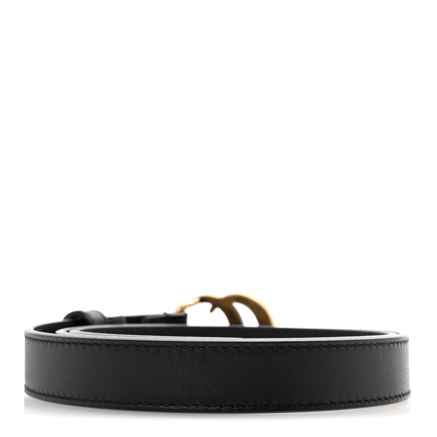 Gucci Calfskin Double G 20mm Belt 70 28 Black 2 of 6