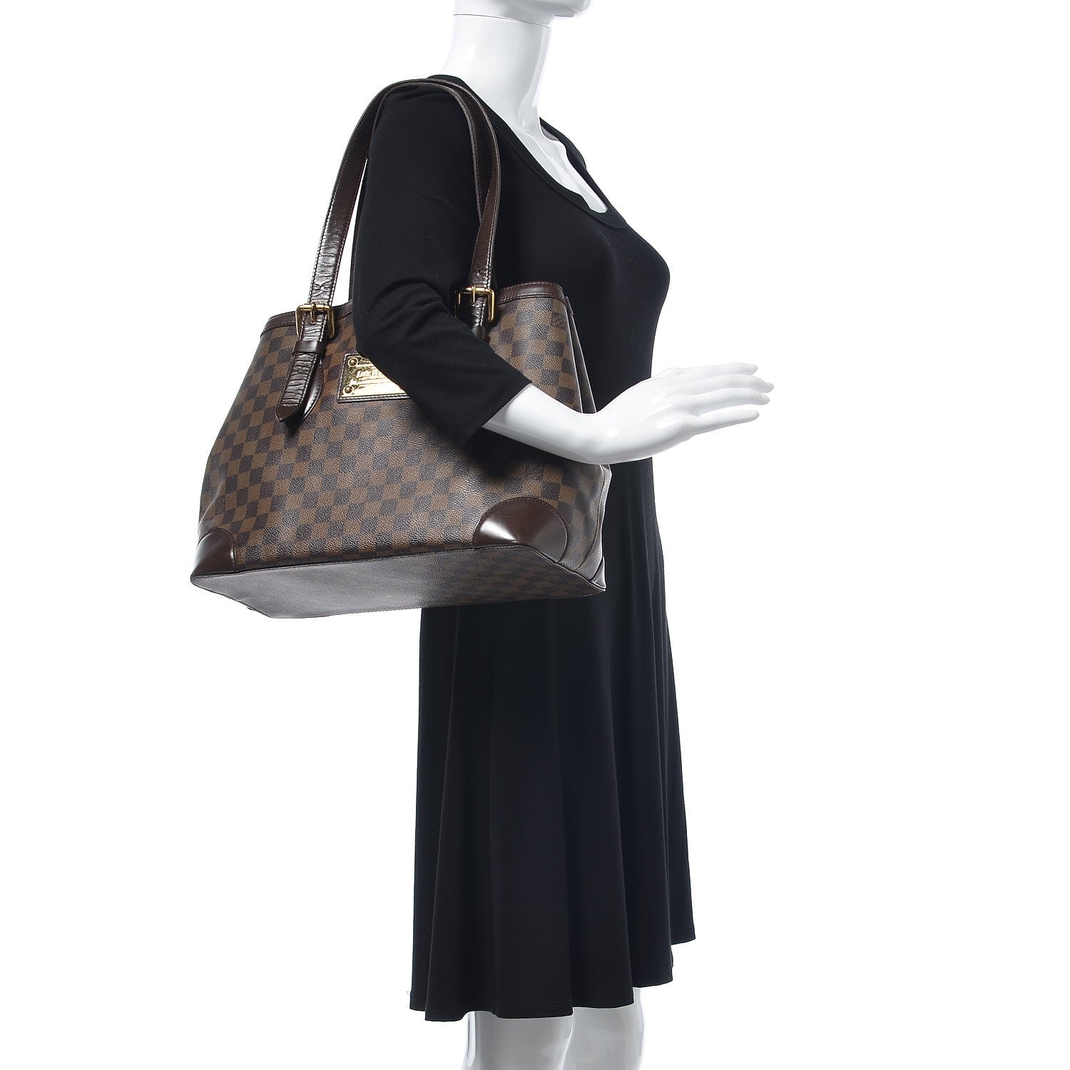 Louis Vuitton Damier Ebene Hampstead MM 2 of 15
