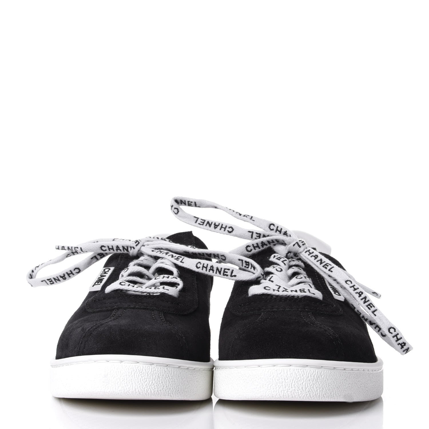 Chanel Suede CC Sneakers 40 Black 2 of 11