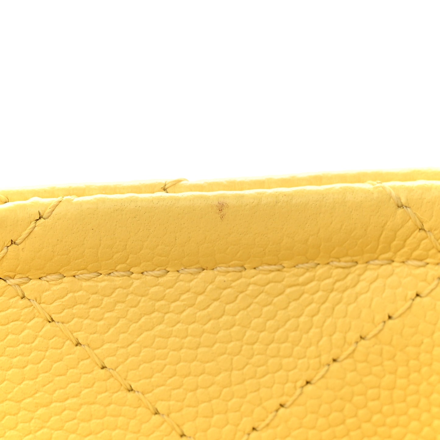 Caviar Quilted Mini Sweet Classic Flap Yellow