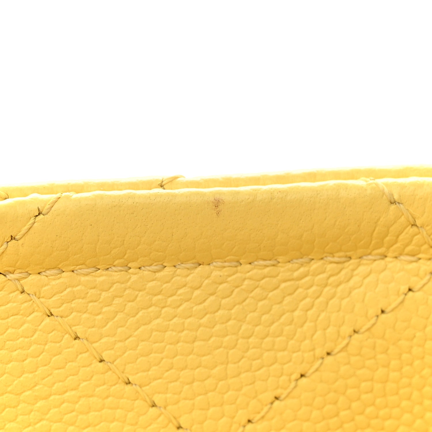 Chanel Caviar Quilted Mini Sweet Classic Flap Yellow 12 of 14