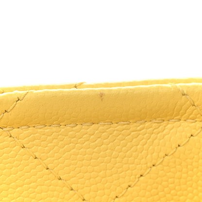 Chanel Caviar Quilted Mini Sweet Classic Flap Yellow 12 of 14
