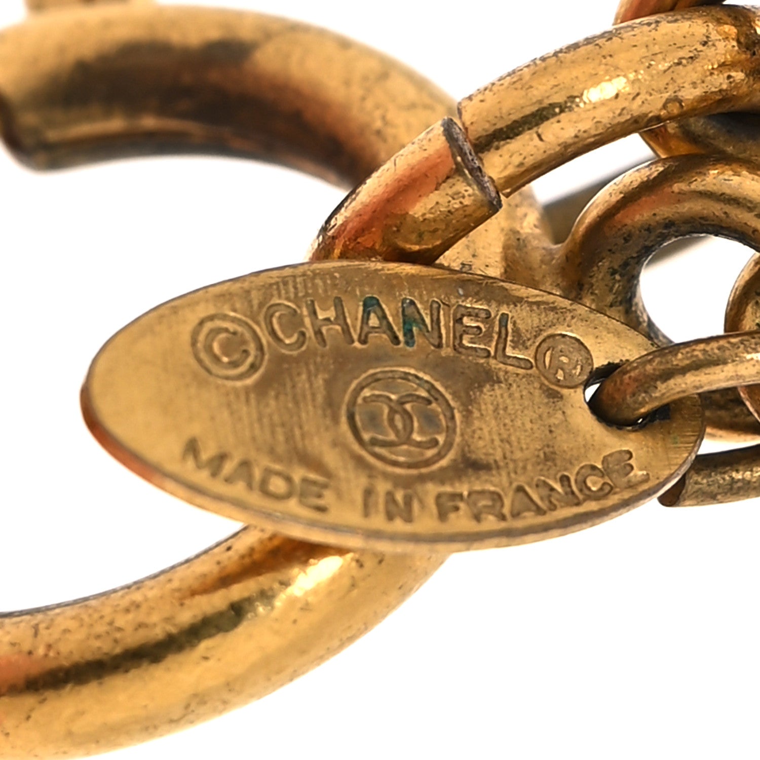 Chanel Quilted CC Chain Necklace Gold 5 of 6