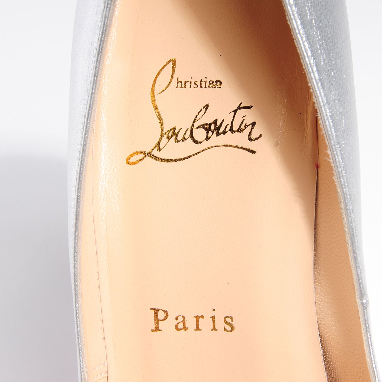 Christian Louboutin Nappa Vendome 120 Pumps 39 Silver 7 of 7