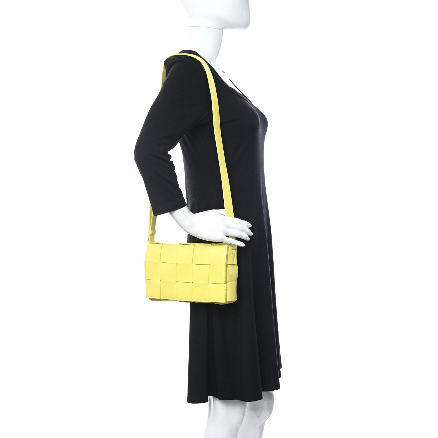 Bottega Veneta Nappa Maxi Intreccio Cassette Bag Lemonade 2 of 11