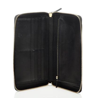 Gucci Guccissima Zip Around Travel Wallet Black 5 of 6