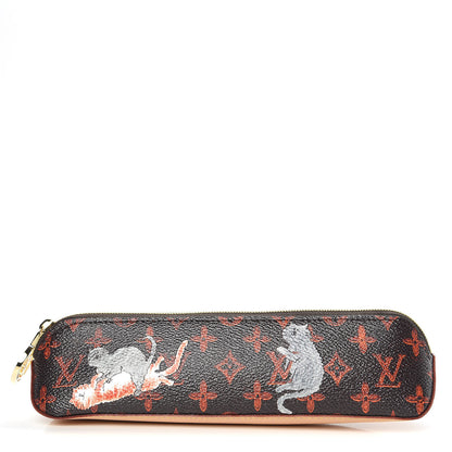 Louis Vuitton Catogram Elizabeth Pouch Orange Marron 1 of 10