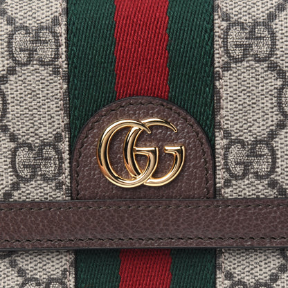 Gucci GG Supreme Monogram Web Ophidia Continental Wallet Brown 10 of 10