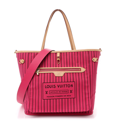 Louis Vuitton Monogram Inside Out Neverfull Bandouliere MM Rose Pondichery 2 of 17