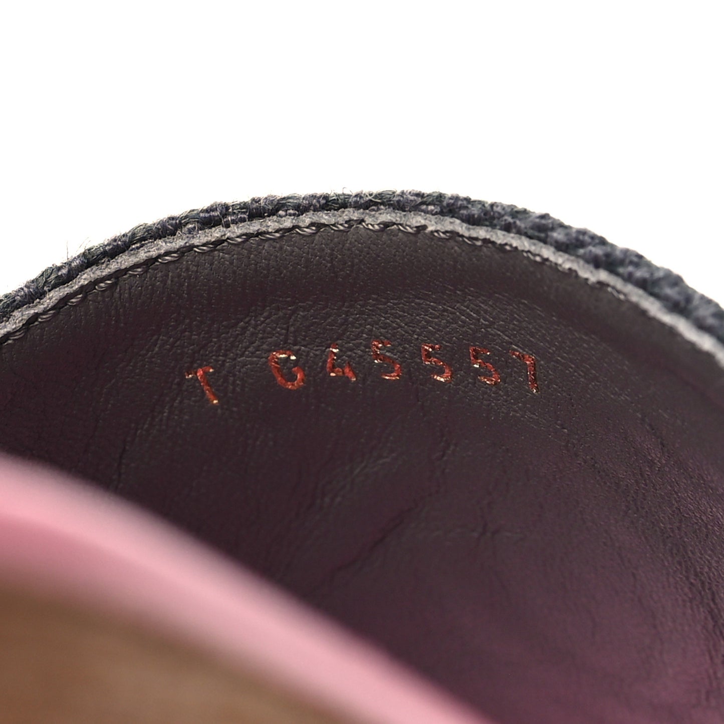 Fabric Suede Calfskin Wooden CC Clogs  37 Dark Grey Fuchsia