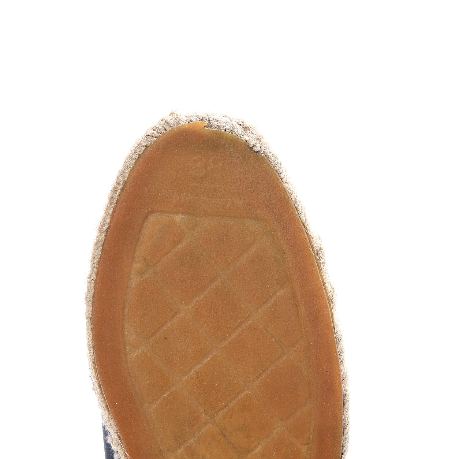 Chanel Lambskin CC Espadrilles 38 Dark Navy 8 of 10