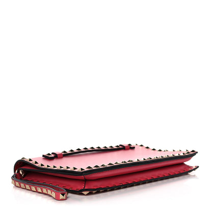 Valentino Garavani Nappa Rockstud Wristlet Clutch Deep Rose 4 of 10
