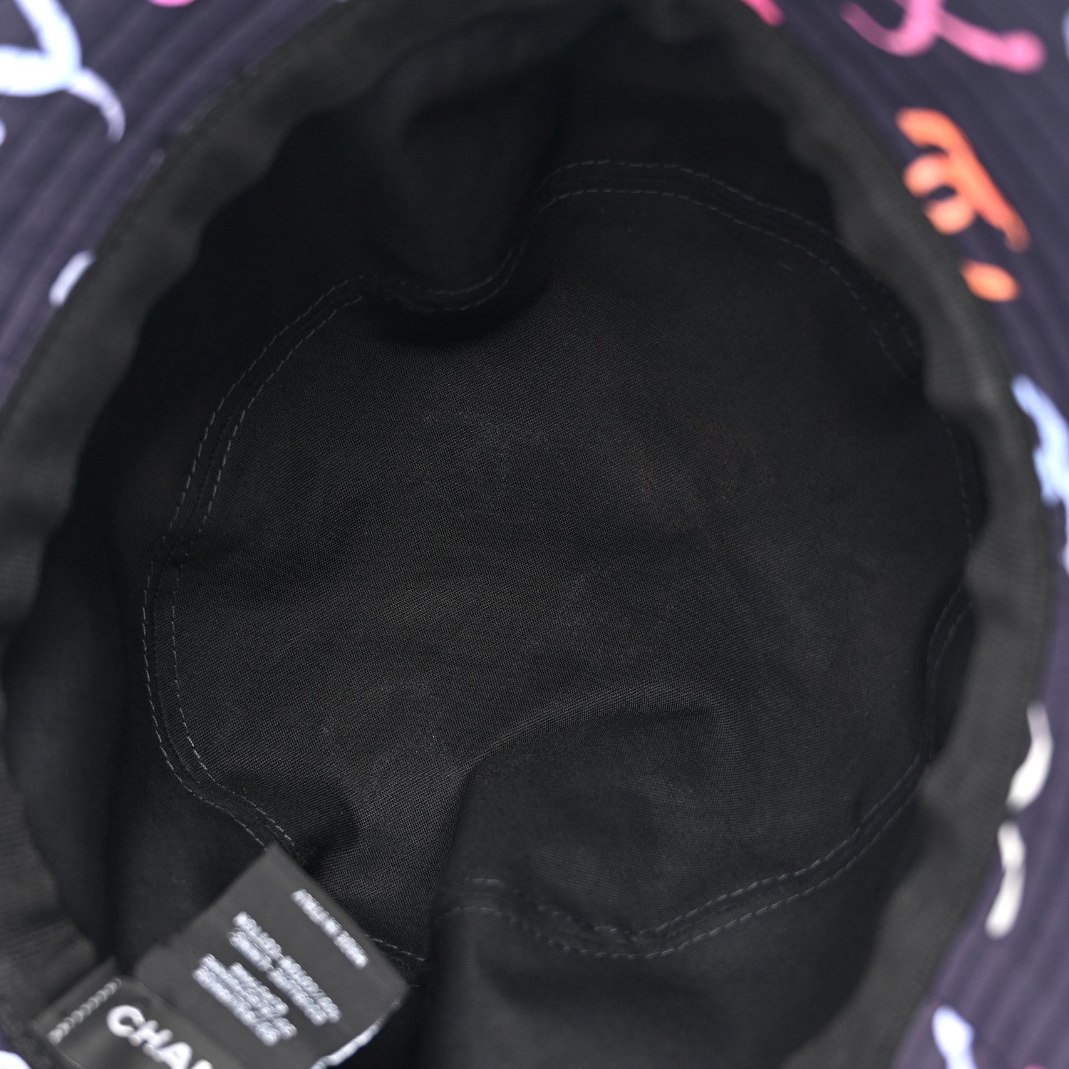 Chanel Nylon CC Bucket Hat S Black Multicolor 7 of 8